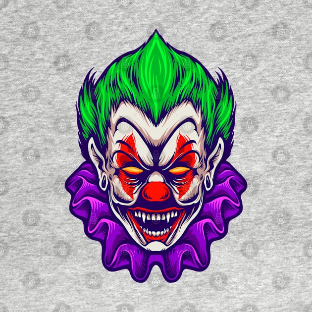 spooky clown face by KeluargaCemara